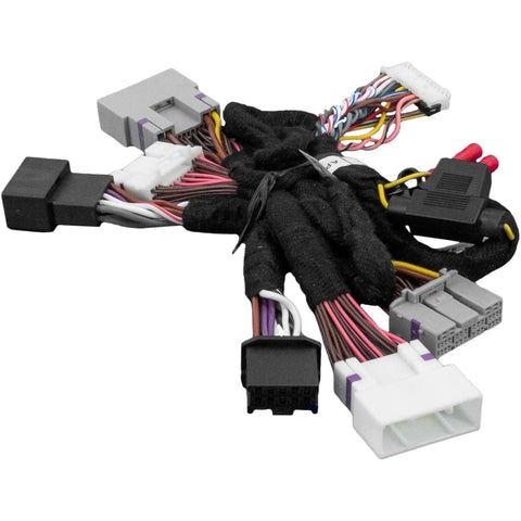 Toyota Dope Amp Integration Interface for 2022 and Up Premium Audio Systems, Keeps OEM Amplifier, showing connectors and cables