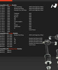 2 Front Sway Bar Links Stabilizer Bar Links For Ram 2500 3500 2011-2013 4500-5500 shown with compatibility list