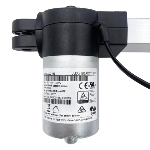 Power Recliner Lift Chair Linear Actuator Replacement For 19B Motor Model JLDQ.19B.492.311K01, close-up of motor unit
