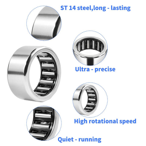 Needle Roller Bearing One Way One Inch Inner Diameter One And Five Sixteenths Inch Outer Diameter Five Eighths Inch Width RC162110