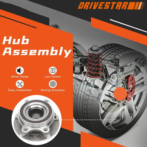 Direct Fit Front Or Rear Wheel Hub Bearing Assembly For Audi A4 A5 A6 Q5 S4 S5 2008-2015 with durable bearings shown in diagram
