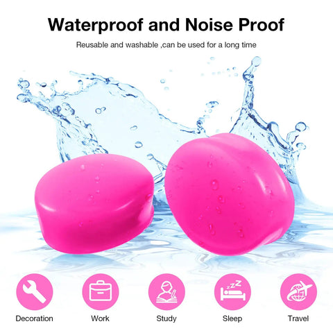 Moldable Silicone Ear Plugs For Catching Zs And Travel 21 Pairs Reusable Soft Noise Blocking Ear Protection With Case 32dB NRR