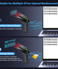 All In One 1D And 2D Barcode Scanner With Bluetooth USB Wired And 2.4G Wireless 3 In 1 QR PDF417 Data Matrix Handheld Reader in upload mode