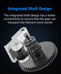AD5M Extruder Gear Kit with integrated shaft design, precision molded steel for Flashforge Adventurer 5M printer upgrade