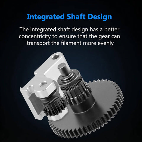 AD5M Extruder Gear Kit with integrated shaft design, precision molded steel for Flashforge Adventurer 5M printer upgrade