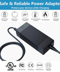 54V DC 1.1A Power Adapter For UniFi Lite 8 PoE Switch, 59.4W Replacement PSU, black adapter with 10ft cord