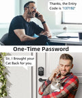 Sleek Matte Black Fingerprint Deadbolt Smart Lock Offering Straight Up Game Changing Keyless Security With AI Fast Unlock Sensor And Sturdy Touchscreen Keypad Setup on a home door.