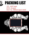 Heavy Duty Weatherproof Baseball Backstop For Batting Cages High Visibility Target Square with bungees and catcher design