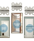 Nickel Plated White Butterfly Cabinet Hinges 180 Degree 48 Pack Dope Retro Decorative Hinges demonstrated for doors