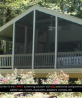 Installed Aluminum Track Porch Screen Kit For DIY Screened In Porch And Patio Upgrade With 94 Inch Extruded Track Five Sticks