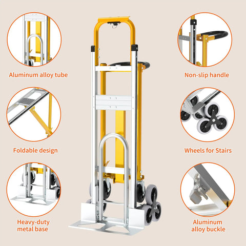 Heavy Duty Stair Climbing Hand Truck Built Tough For 1000 Pound Loads No Sweat Moving Four In One Instant Convertible Aluminum Dolly Cart With Smooth Rollers Badass Load Lifter For Relocations Logistics And Mall Dash Trips