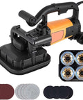 Job Site Beast Heavy Duty Electric Floor Grinder With Four Diamond Discs showcasing powerful motor and sanding pads.