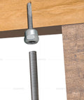 Vertical Threaded Rod Anchor For Steel Structures Quarter Inch Screw One Inch Length Electro Zinc Coated Corrosion Resistant
