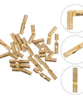 Copper Barrel Hidden Hinges For Jewelry Boxes 20 Pack Easy To Install Smooth Closing Action Concealed Barrels scattered view
