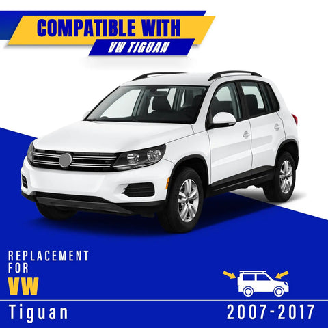 Volkswagen Tiguan 2007-2017 model shown for VW Tiguan Wiper Blades Set Of 3 OEM Replacement