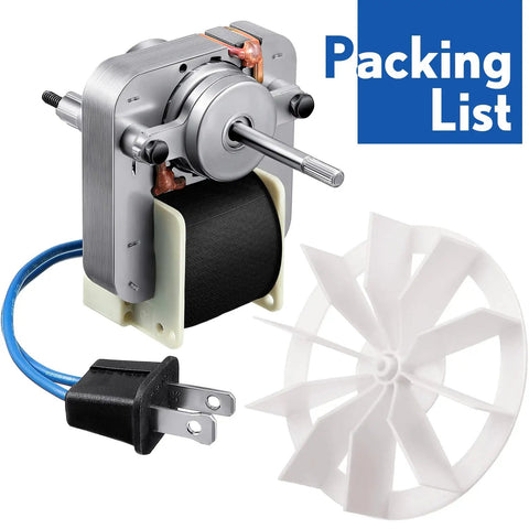 Bathroom Vent Fan Motor Replacement Kit For Nutone And Broan 50 CFM 120V Ceiling Blower Wheel with plug and fan blade