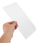 Person holding 2 Pack Stainless Steel Mesh Repair Screen For Car Bumpers And Plastic Cracks Holes Quick Weld Patch Mesh, rectangular.