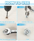 Step-by-step guide on using Tough As Nails M12 T Nuts for woodworking and cabinetry.