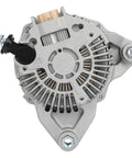 Beefy Mazda Alternator Replacement For CX 3 2.0L 2016 To 2021 CX 5 2.5L 2014 To 2019 And 2022 2023 Mazda 3 2.5L 2014 To 2018 iA 1.5L 2016 MX5 Miata 2.0L 2016 To 2023 Mazda 6 2.5L 2014 To 2021 High Output Easy Install Durable For Daily Driver Power - Rear view of alternator