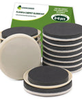 Heavy Duty Furniture Sliders 16 Pack Three And A Half Inch Combo For Hardwood And Carpet Floors in packaging