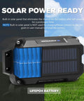 Trailer Brake Controller Kit With Solar Panel 12V 3Ah LiFePO4 Battery Breakaway Kit LED Indicator Switch Weatherproof IP65