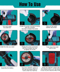 Instruction guide for using Cordless 3 Inch Mini Angle Grinder Kit With 2 Batteries And 7 Cutting Discs
