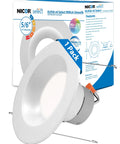 Boost Kitchen Ambiance Smoothly With These Dimmable LED Recessed Ceiling Lights 5 Inch Retrofit Downlight in packaging.