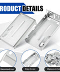 Heavy Duty Rear Mounting Brackets For 20 Pairs Of 45MM Soft Close Drawer Slides, zinc coated for stability.