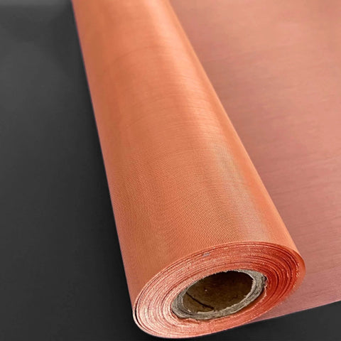 Roll of Copper Mesh Screen 100 Mesh 1x1m for EMF Shielding and Impurity Filtration