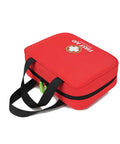 Red First Aid Bag Empty Organizer For Home Office Car Travel Camping Sports Grab And Go Emergency Kit Pouch Portable