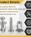 20 Pcs M4 X 20 Hollow Door Anchor Set For Hollow Walls Stainless Steel Cavity Fixing Anchors