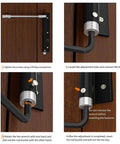 Automatic Rebound Door Closer For Home Use Surface Mounted Spring Closer With Adjustable Hinge installation steps on wooden door