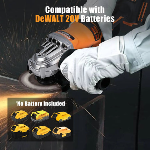 Cordless Four And One Half Inch Angle Grinder With Brushless Motor 8000 RPM Variable Speed A Real Boss For Cutting Grinding