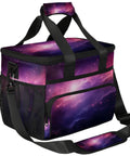 Galaxy design insulated picnic backpack with large lunch bag for women and men, portable tote keeps food fresh all day, 12x8.7x10 inch