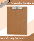 Six Pack Hardboard Clipboards For Letter Size 8.5 By 11 Inches with low-profile clip, eco friendly, portable writing surface