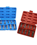 10 Piece 12 Point Triple Square Spline Bit Socket Set For Automotive Tool Kit With Heavy Duty Chrome Alloy Steel Bits