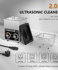 This awesome 120W ultrasonic cleaner bath features a digital timer and heater for jewelry, coins, and e-cig parts.