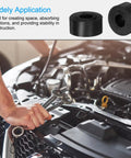 Mechanic working on car engine with 16 Pack Rubber Spacers 20mm OD 8mm ID 10mm Thick Anti Vibration Dampers For Home And Car