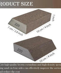 Two 220 grit sanding sponges from Eight Pack Sanding Sponge Kit With 60 80 120 220 Grits Coarse To Fine Washable And Reusable Blocks