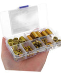 50-Piece Metric Thread Insert Kit For DIY Repairs, Assorted Helical Wire Inserts, Carbon Steel Self Tapping Thread Repair Tools, Screw Sleeve Insert Set For Damaged Threads, Quick Fix And Strong Hold in plastic case