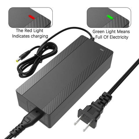 54.6V 1.5A Universal Electric Bike Charger Must-Have 7 In 1 Fast Charge Replacement For Razor Gotrax Xiaomi Ninebot Hoverboard And E-Bike ETL Certified Safe Charge
