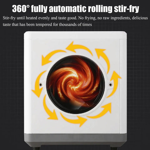 360° fully automatic rolling stir-fry feature of the Badass 1600W Electric Coffee Bean Roaster With Slick Digital Display.