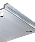 Close-up of Bench Style Aluminum Boat Seat Mount Plate For Jon Boats With Adjustable Seat Slide Kit showing the aluminum material