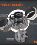 Front Wheel Hub And Bearing Assembly For Driver And Passenger Sides Fits Chevy Colorado And GMC Canyon 2004 2008 details