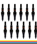 12 Piece Archery Arrow Tip Set 100 125 150 200 Grain Field Tips Five Sixteenths Inch Screw In For Target Practice Recurve Bow Compound Bow Crossbow Hunting