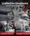 Heavy Duty Car Clip Pliers 2 Pack Set Auto Trim Removal Tool in use on vehicle dashboard clips.