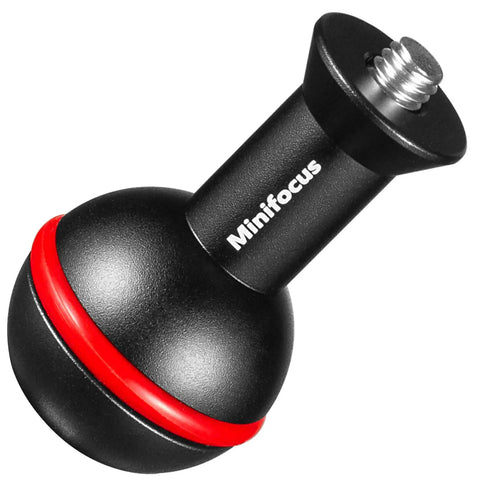 One Inch Ball Head Adapter With M6 And One Quarter Inch Threaded Studs Aluminum Alloy Rock Solid Fixed Ballhead Mount For Cameras