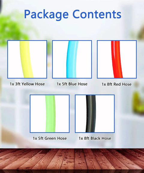 Premium 5 Pc Vacuum Line Hose Kit For Ford F-150 Trucks 92 To 96 With 5.0 And 5.8 V8 Engines Super Durable Upgrade Your Ride Today, 5 hoses