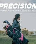 Woman carrying All-In-One 16-Piece Women's Golf Club Set With Titanium Driver, 3-Wood, 4-5 Hybrids, 7-SW Irons