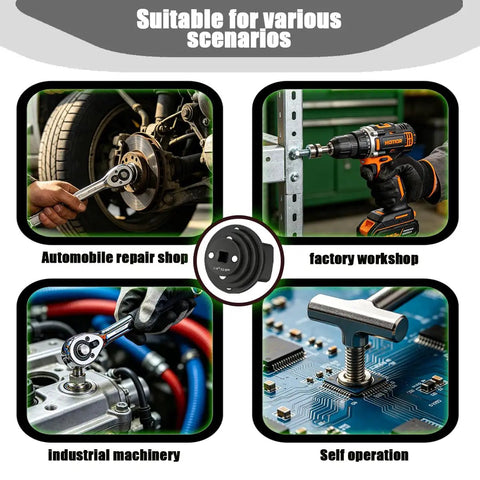 Huge Low Profile Impact Socket Adapter Kit For Tight Spaces, Cr-Mo steel magnetic converters for wrench and drill use